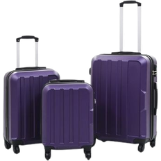 Purple Suitcase Sets vidaXL Hardcase Suitcase Set of 3 - Violet