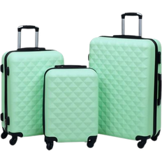 vidaXL Hardcase Suitcase Set of 3 - Mint