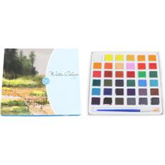 Goolrc Solid Watercolor Set 36 Colors Bright Paint Kit