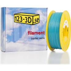3D-utskrift 123-3D PETG Filament Transparent Turkos 1.75mm 1 kg
