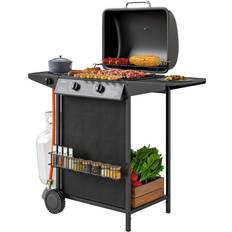 Northio Gasgrill 7 KW Grillvagn 3 Brännare