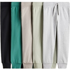 H&M Jongens Set Van 5 Joggers Van Katoenen Tricot - Groen