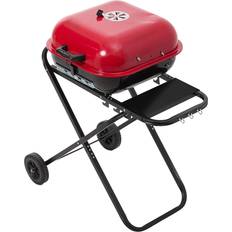 BBQs Living and Home Red Black Foldable Charcoal Grill 97 x 87 x 53 cm