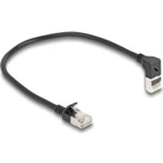 Kablar DeLock CAT 6a SFTP 25cm Patchkabel Sort