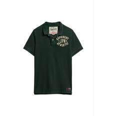 Superdry Herr Pikétröjor Superdry Vintage Athletic Polo Bomull - Green