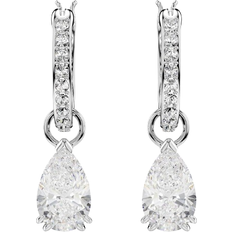 Swarovski Millenia Hoop Earrings - Silver/Transparent