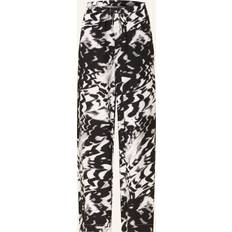 Calvin Klein Svarta Byxor Calvin Klein Viscose Linen Beach Pants - Black