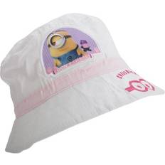 White Bucket Hats Children's Clothing Despicable Me Minions Official Childrens Girls Summer Bucket Hat - White