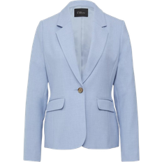 s.Oliver Black Label Slim Fit Blazer - Sky Blue