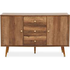 Premier Housewares Sturdy And Durable Industrial Brown Sideboard 114x70cm