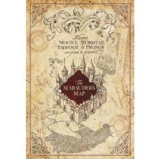 Beige Posters ABYstyle Harry Potter Maurauders Map Beige /Multicolor Poster 61x91.5cm
