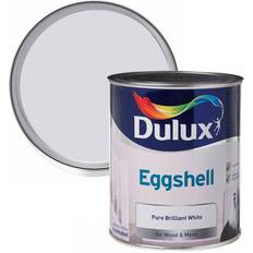 White - Wood Paints Dulux Quick Dry Eggshell Wood Paint Pure Brilliant White 0.75L