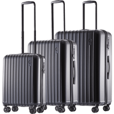 4 hjul Kuffertsæt Printisso Urbane Set of 3 - Onyx Black