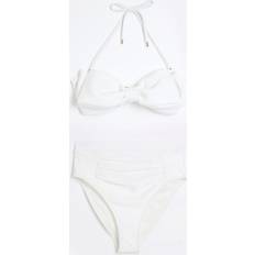 River Island Women Bikini Sets River Island Womens Bandeau Bikini Set - White