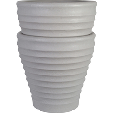 Strata Moroccan Pot 2-pack - Stone ∅43cm