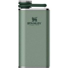 Bar Equipment Stanley Classic Easy Fill Hammertone Green Hip Flask 23cl