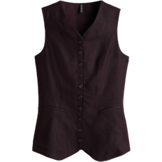 Dam - Linne Ytterkläder H&M Suit Vest - Burgundy