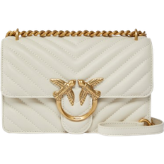 Pinko Mini Love Bag One Chevron - White