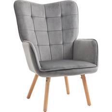 Homcom Modern Grey Armchair 101cm
