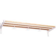 Essem Design Nostalgia Aluminum/Birch Hat Shelf 100x18.8cm