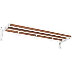 Essem Design Nostalgia White/Walnut Hat Shelf 100x18.8cm