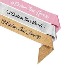 Birthdays Sashes Shein Custom Personalized Glitter Sash