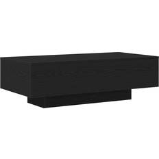vidaXL Engineered Black Oak Coffee Table 100x30cm
