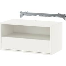 IKEA EKET Väggmonterad Mediahylla Med Skena 70x35x35 cm Vägghylla