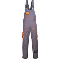 3XL Overalls Portwest TX12 Texo Contrast Bib and Brace Overall - Grey