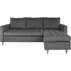 House Nordic Firenze Grey/Natural Sofa 219cm 3 Seater