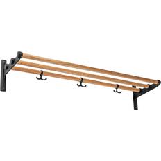 Essem Design Nostalgia Black/Oak Hat Shelf 100x18.8cm
