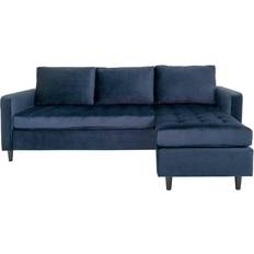 House Nordic Firenze Blue/Black Sofa 219cm 3 Seater