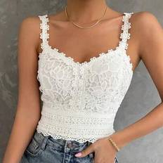 Lace Tank Tops Shein Guipure Lace Cami Top