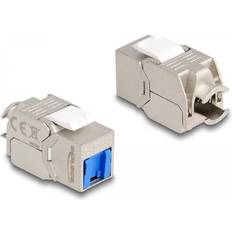 Blå Ethernet, Data & Phone Outlets DeLock Nøglestensmodul RJ-45 Hun Til LSA Hun