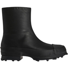 Leather Wellingtons Camper Traktori Lug Sole Boot - Black