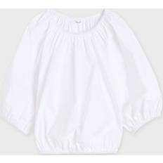 By Malene Birger Lelow Blouson Organic Cotton Blouse - Pure White