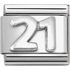 Nomination Composable Classic Link Number 21 - Silver
