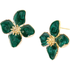 Shein 1pair Colorful Dopamine Flower Earrings For Women, Daily Wear, Simple And Sweet, Vacation Gift Valentines,Mom,Mother,Mother's Day,Gift