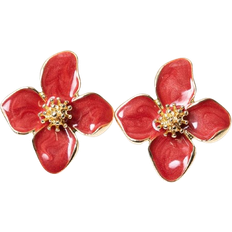 Shein 1pair Colorful Dopamine Flower Shaped Earrings For Women, Daily Wear Simple Versatile Sweet Vacation Gift Valentines,Mom,Mother,Mother's Day,Gift