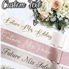 Sashes Shein Personalized Custom Text Bridal Sash