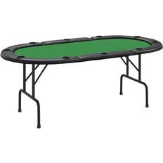 vidaXL Foldable Poker Table Top 10 Seater Green
