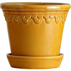 Bergs Potter Copenhagen Glazed Pot - Amber Yellow ∅14cm