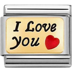 Nomination charms Nomination Classic I Love You Love & Hearts Charms - Silver/Gold/Red