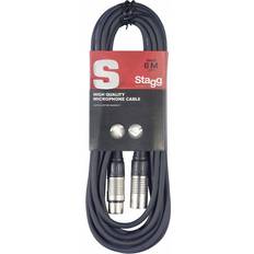 Stagg SMC6 XLR - XLR M-F Black 6m