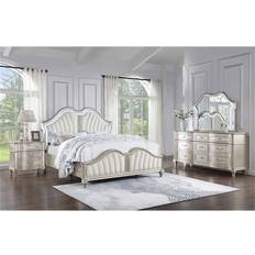 Bed Packages Evangeline 4-Piece Wood Queen Bedroom Set