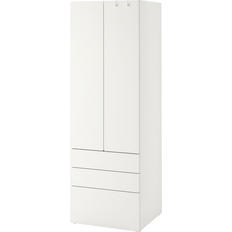 Garderob 60 cm IKEA Småstad Platsa White Garderob 60x181cm