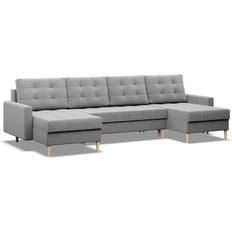 Mebligo Scandinavian Gray Sofa 294cm 4-Sitzer