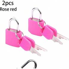 Shein 2PCS Mini Vibrant Zinc Alloy Padlocks