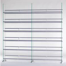CD & Vinyl Storage TransDeco TD020S Clear Glass CD DVD Rack