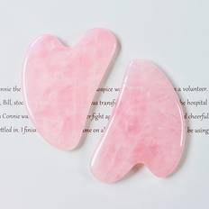 Temu Rose Quartz Gua Sha Massage Tool